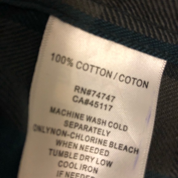 Teel, black, new mens’/unisex  plaid shirt, medium, all cotton - Picture 6 of 6